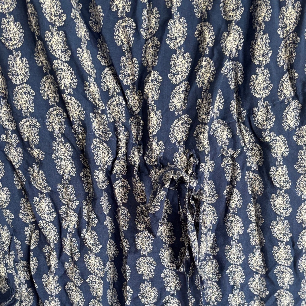 Chaps Navy and White Patterned Jumpsuit - Picture 6 of 10
